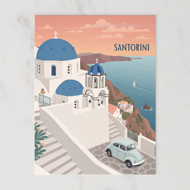 Santorini, Grekland Vykort (Skapare uppladdad)