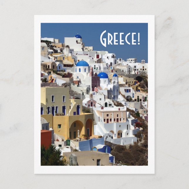 Santorini, Grekland Vykort (Framsida)