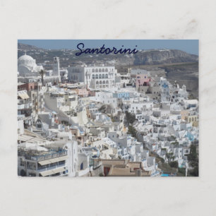 Santorini Grekland Vykort