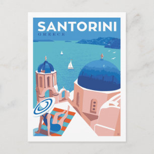 Santorini, Grekland Vykort