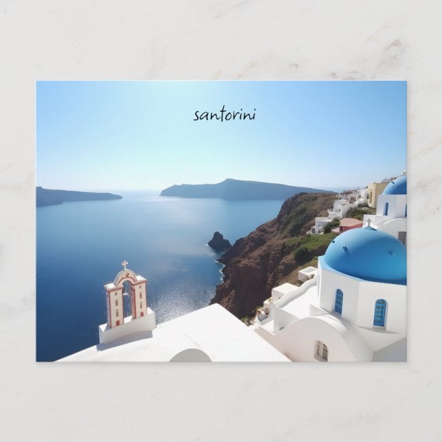 Santorini Grekland Vykort (Framsida)