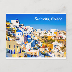 Santorini Grekland Vykort