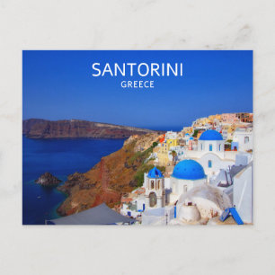 Santorini Grekland Vykort