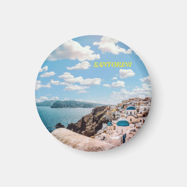 Santorini, Greklands buss Magnet (Framsidan)