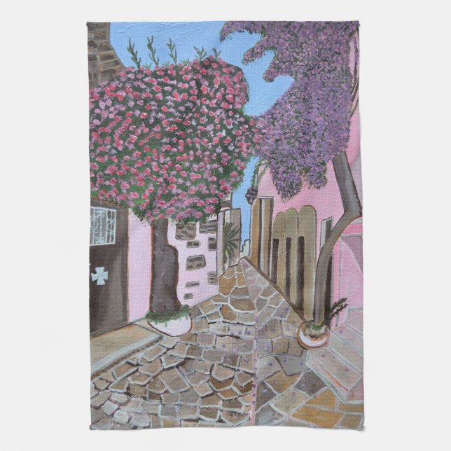 Santorini, Greklands kökshandduk (Vertikal)