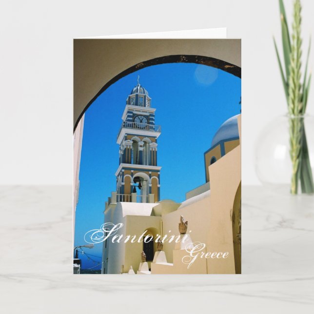 Santorini, Greklands kort (Framsida)