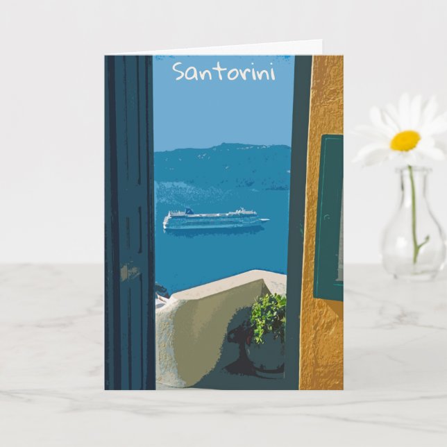 Santorini, Greklands kryssningsflygplats frakt Kort (Liten växt)