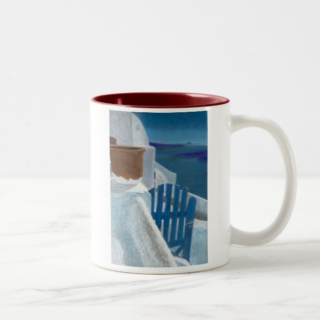 Santorini grind Två-Tonad mugg (Höger)