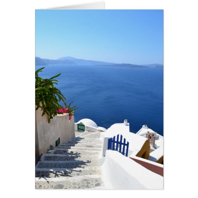 Santorini Hälsningskort (Framsidan)