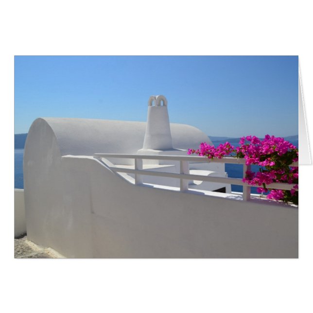 Santorini Hälsningskort (Framsidan Horizontal)