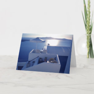 Santorini-Hälsningskortet Kort
