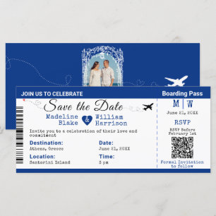 Santorini Himlar-boardingkortet Stil Spara datum