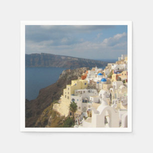 Santorini i eftermiddagen Sol Pappersservett