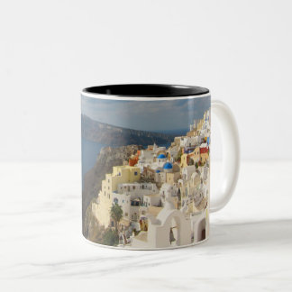 Santorini i eftermiddagen Sol Två-Tonad Mugg
