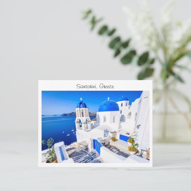 Santorini i Grekland Vykort (Stående Fram)