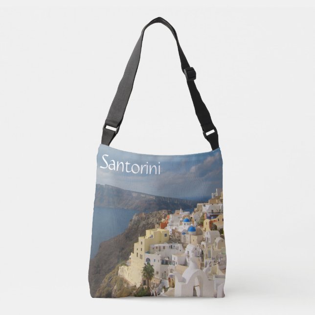 Santorini in the Afternoon Sun Wristlet Purse Axelväska (Framsida)