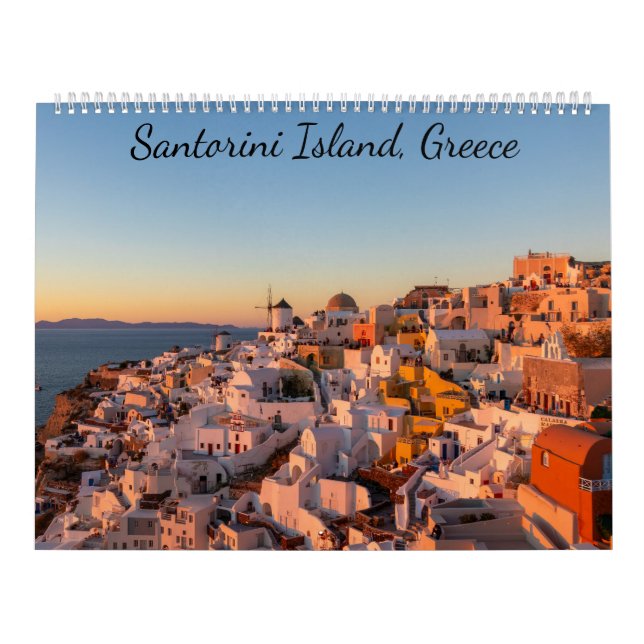 Santorini Island, Grekland Photo Kalender (Omslag)