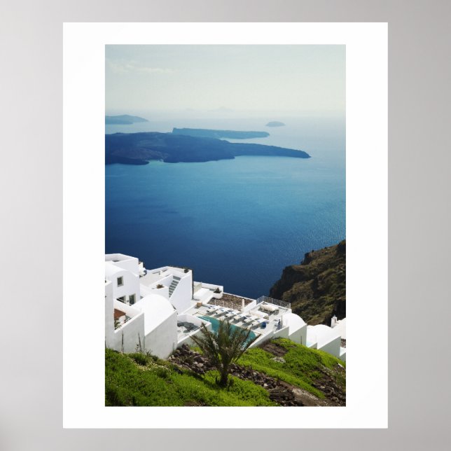 Santorini Island, Grekland Poster (Framsidan)