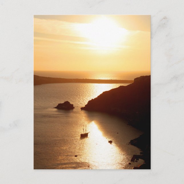 Santorini Island Grekland Vykort (Framsida)