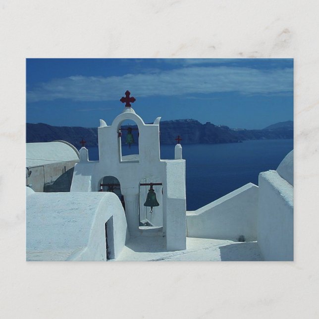 Santorini Island Grekland Vykort (Framsida)