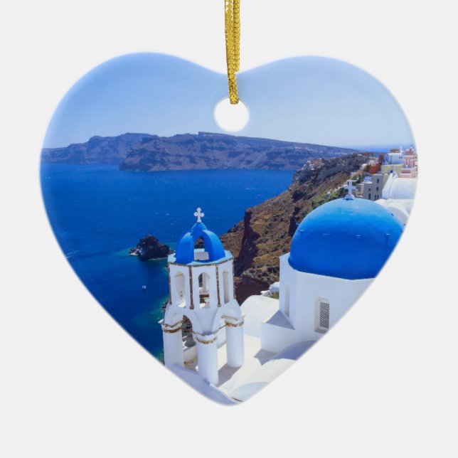 Santorini Julgransprydnad Keramik (Framsidan)
