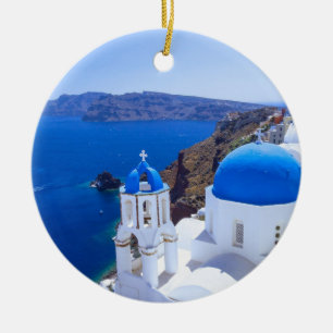 Santorini Julgransprydnad Keramik