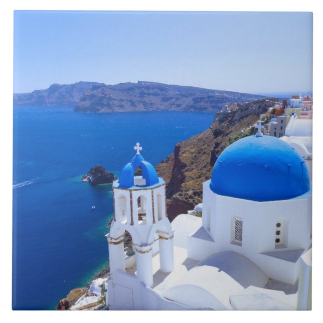 Santorini Kakelplatta (Framsidan)