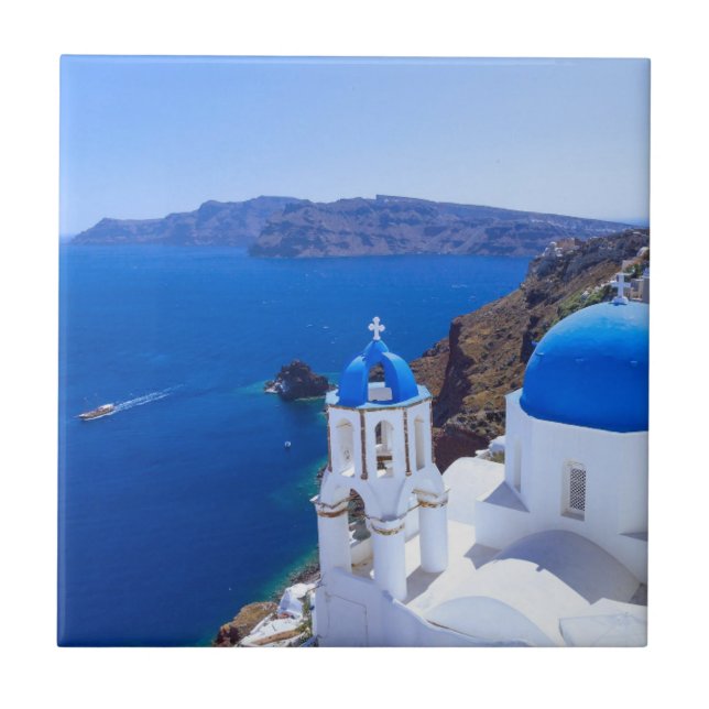 Santorini Kakelplatta (Framsidan)