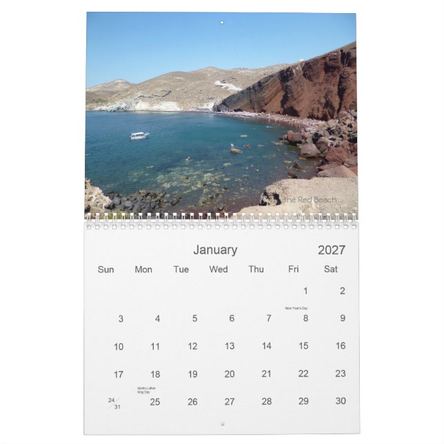 Santorini kalender 2013 (Jan 2027)