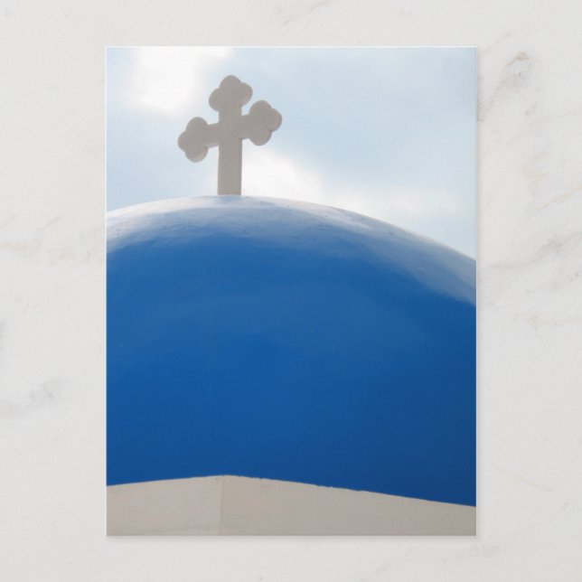 Santorini Kor i eftermiddagen Sol Vykort (Framsida)