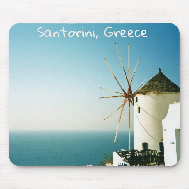 Santorini kvarn, Grekland Musmatta (Framsidan)