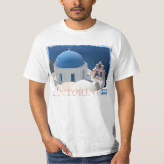 Santorini kyrka t-shirt