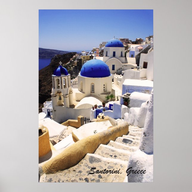 Santorini-kyrkor Poster (Framsidan)