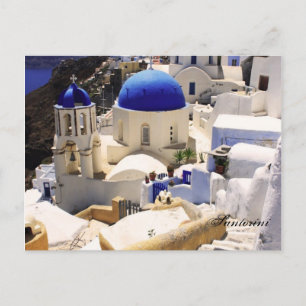 Santorini-kyrkor Vykort