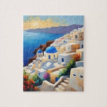 Santorini-landskap