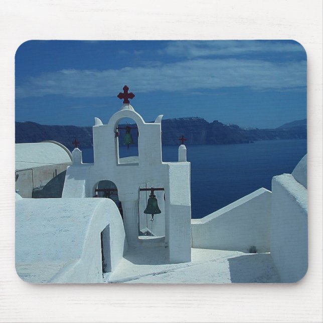 Santorini Mousepad Grekland Musmatta (Framsidan)