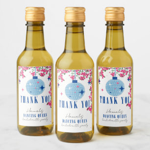 Santorini Musical Bougainvillea Bachelorette Vinetikett