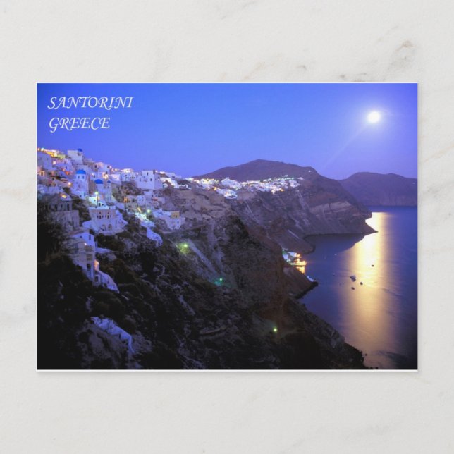 SANTORINI-NATT VYKORT (Framsida)
