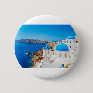Santorini ö - Caldera, Grekland Knapp