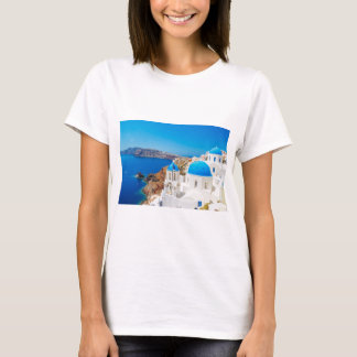 Santorini ö - Caldera, Grekland T-shirt