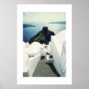 Santorini ö, Grekland Poster