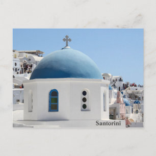 Santorini Oia Church Vykort