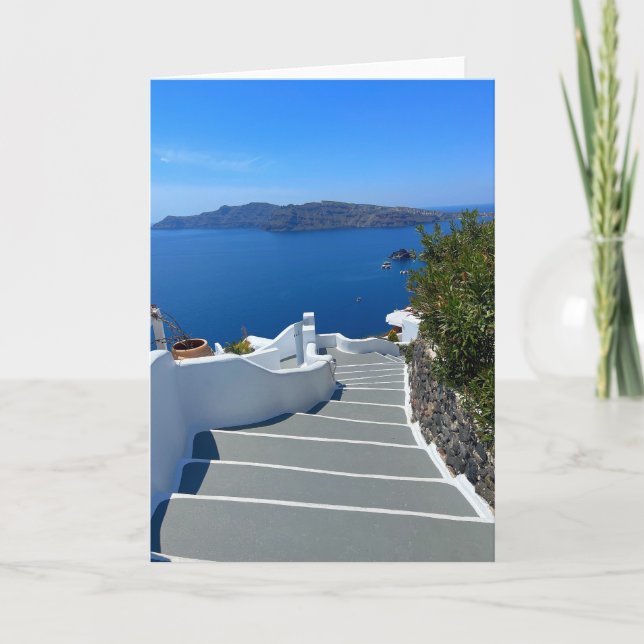 Santorini Oia Greece Photography Kort (Framsida)