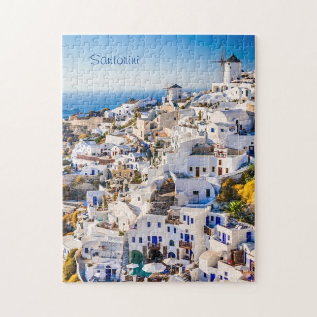 Santorini Oia Pussel (Vertikal)