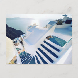 Santorini Oia Steps, Grekland Vykort