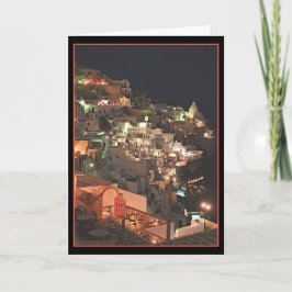 Santorini per natt (tomt inuti) kort