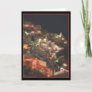 Santorini per natt (tomt inuti) kort