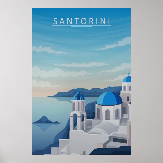 Santorini Poster (Framsidan)