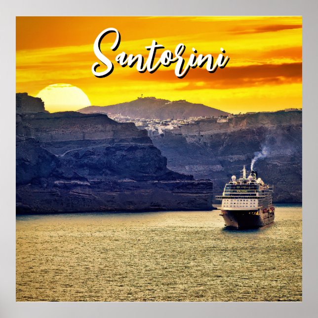 Santorini Poster (Framsidan)