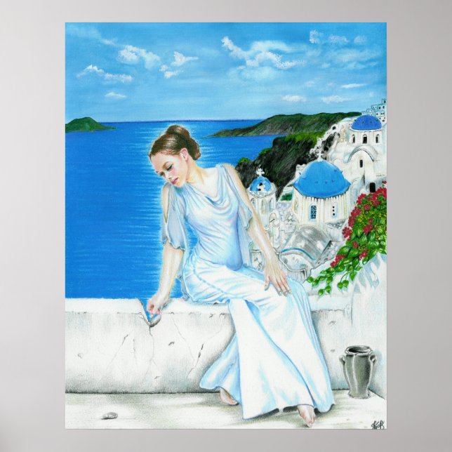 Santorini Poster (Framsidan)